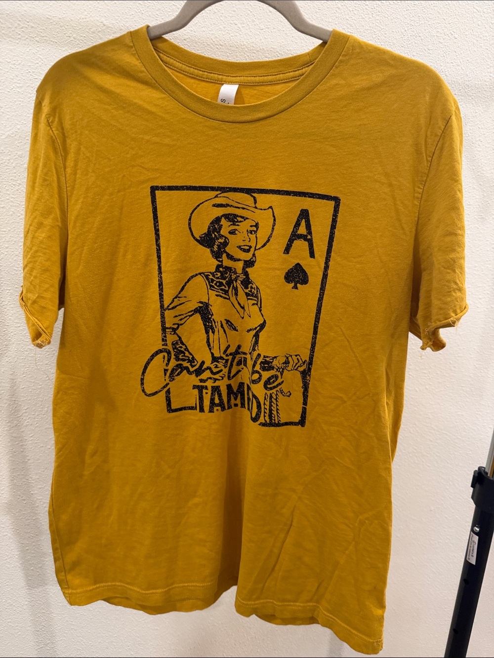 Bella Canvas Mustard Graphic Cowgirl Short Sleeve Tee